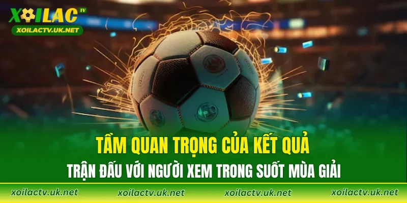 Tầm quan trọng của kết quả trận đấu với người xem trong suốt mùa giải